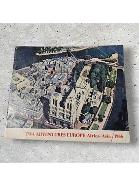 Vintage TWA Travel Booklet 1966 Airline Ephemera Europe Africa Asia